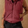 Women's Clay Hooded Puffer Vest with Zip-up Side Pockets - Image 7