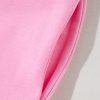 Women's Pink Sequin Trim Shift Crew Neck Short Dress - Image 10