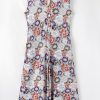 Women's Sky Blue Floral Sleeveless Wide Leg Jumpsuit with Pockets - Image 12