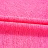 Bright Pink Distressed Hem Short Sleeve Knitted Button Front Sweater for Women - Image 10