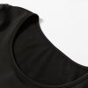 Women's Black Solid Scoop Neck Thermal Long Sleeve Top - Image 11