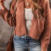 Women's Chic Light French Beige Drop Shoulder Open Front Cardigan - Image 5