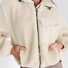 Women's Jet Stream Zip-Up Hooded Sherpa Jacket with Pocket - Image 11