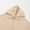 Women's Parchment Solid Oversized Hoodie with Kangaroo Pocket - Image 10