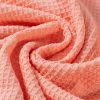 Women's Grapefruit Orange Waffle Knit Wide Bracelet Sleeve Raglan Top - Image 10