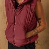 Women's Clay Hooded Puffer Vest with Zip-up Side Pockets - Image 6