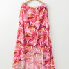 Women's Rose Floral High Low Bandeau Midi Dress - Perfect for Summer Vacations - Image 6