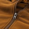 Women's Stylish Chestnut Color Block Half Zip Hoodie - Image 22