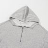 Women's Light Grey Oversized Hoodie with Kangaroo Pocket - Image 8