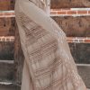 Women's Smoke Gray Boho Lace Patchwork High Waist Wide Leg Pants - Image 3