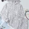 Women's White Classic Leopard Hoodie and Shorts Set - Image 3