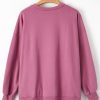 Women's Valerian Solid Fleece Lined Drop Shoulder High Low Sweatshirt - Image 6