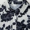 Women's Black Floral Bubble Sleeve Casual Shirt - Elegant Summer Top - Image 12