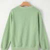 Women's Smoke Green Solid Drop Shoulder Fleece Lined Sweatshirt - Image 10