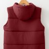 Women's Clay Hooded Puffer Vest with Zip-up Side Pockets - Image 10