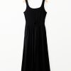 Women's Black Peekaboo Wide Leg Jumpsuit - Trendy Square Neck Sleeveless Design - Image 6