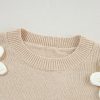 Women's Parchment Floral Crochet Chunky Knit Sweater - Image 9