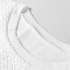 Women's White Textured Puff Long Sleeve Round Neck Top - Image 12