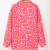 Women's Rose Leopard Printed Button Up Shirt - Chic and Comfortable Casual Top - Image 6