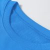 Women's Sky Blue Solid Color Drop Shoulder Long Sleeve Basic Sweatshirt - Image 9