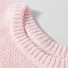 Women's Pink Floral Embroidered Oversized Sweater - Cozy Knit Design - Image 7