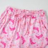 Women's Pink Western Boots Printed Short 2-Piece Lounge Set for Summer - Image 20