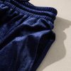 Women's Navy Blue Velvet Ruffled Two Piece Pants Set - Image 11