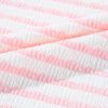 Chic Pink Stripe Knitted Short Sleeve Top and Drawstring Shorts Set for Women - Image 16