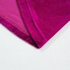 Plus Size Women's Bright Pink Velvet Chest Pocket Drop Shoulder Shirt - Image 12