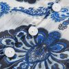 Women's Bohemian Blue Tribal Pattern Long Sleeve Shirt - Image 12