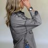 Women's Medium Grey Mineral Wash Patched Pocket Denim Jacket - Image 2