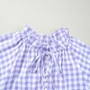 Women's Lavendula Plaid Ruffle Wide Short Sleeve Babydoll Mini Dress - Image 12