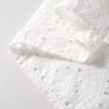 Elegant White Eyelet Embroidered Puff Sleeve V Neck Blouse for Women - Image 10