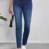 Women's Ashleigh Blue Stretchy Knit Casual Jeans with Multiple Pockets - Image 7