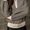 Women's Plus Size Two Tone Contrast Collared Pullover Sweatshirt - Image 8