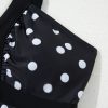 Women's Black Polka Dot Print V Neck Tankini Set - Stylish Two-Piece Swimwear - Image 12