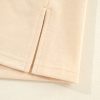 Women's Light French Beige Striped Colorblock Patchwork Collar Sweatshirt - Image 9