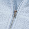 Women's Beau Blue Cropped Sherpa Zip Up Hoodie - Image 14