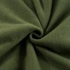 Women's Moss Green Fleece Lined Half Zip Hoodie with Kangaroo Pockets - Image 9