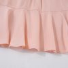 Women's Delicacy Solid Color Flounce Hem Buttoned Turn Down Collar Dress - Image 11
