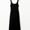 Women's Black Peekaboo Wide Leg Jumpsuit - Trendy Square Neck Sleeveless Design - Image 7