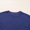 Women's Navy Blue Drop Shoulder Crewneck Pullover Sweatshirt - Cozy & Casual - Image 15