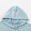 Women's Iceland Blue Ruffled Hem Loose Fit Tunic Hoodie - Image 8