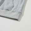 Women's Light Grey Fleece Lined Drawstring Hoodie with Kangaroo Pocket - Image 12