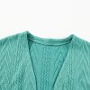 Women's Canton Solid Textured Open Front Cardigan with Pocket - Image 9