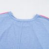Women's Sky Blue Leopard Print Colorblock Plus Size T-Shirt - Casual and Cozy - Image 11