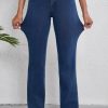 Women's Ashleigh Blue Stretchy Bootcut Jeans with Mid Waist Detail - Image 7