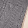 Women's Medium Grey Textured Cardigan with Pocket - Image 10