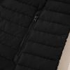 Women's Sleek Black Plush Quilted Zip Puffer Vest - Image 23