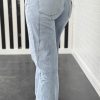 Plus Size Beau Blue Light Wash Exposed Seam Jeans for Women - Image 2